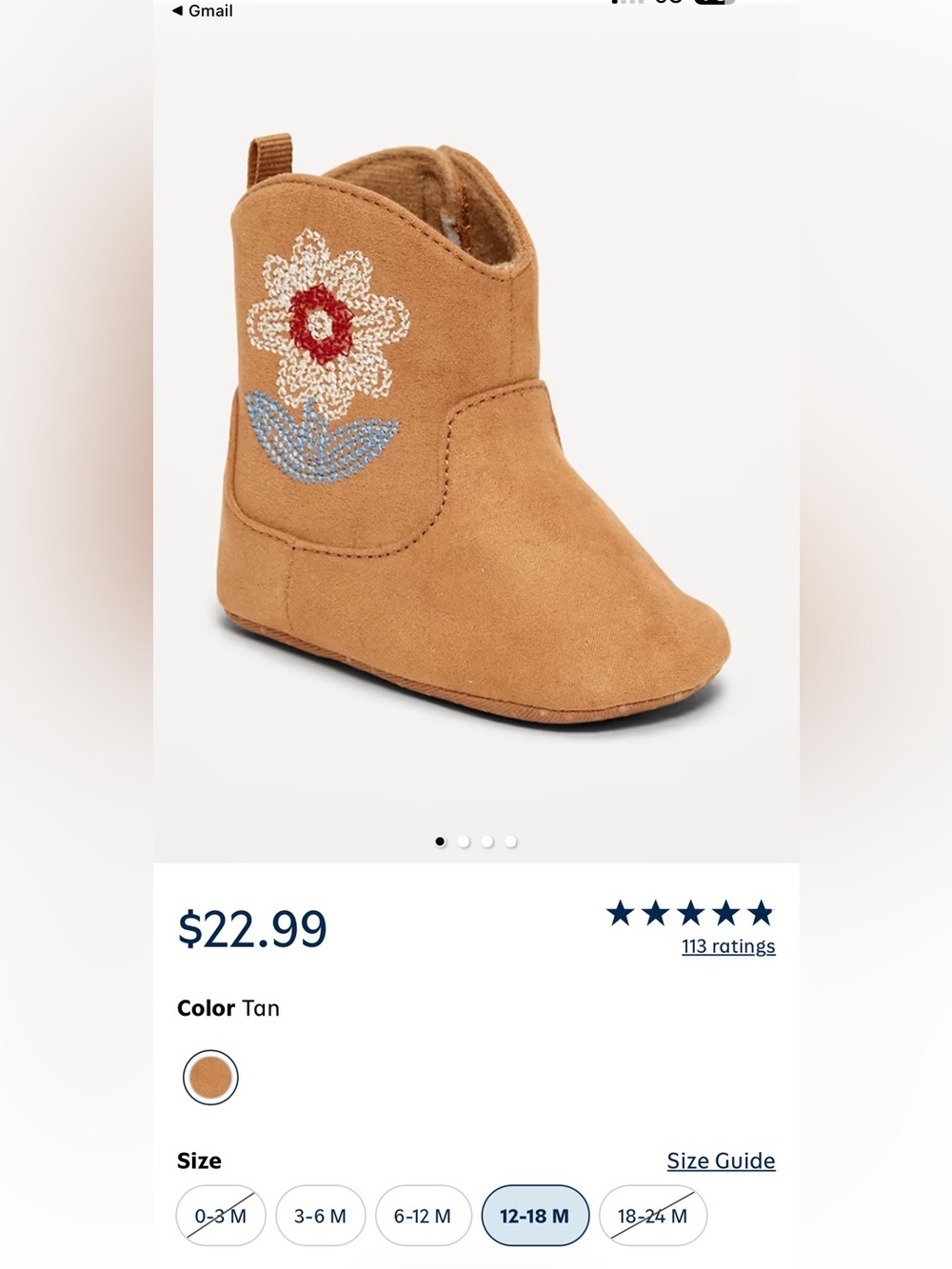 Baby boots Old Navy